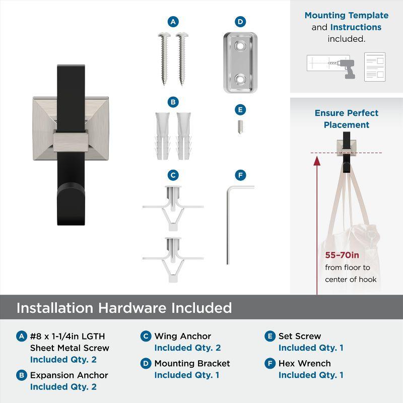 Burbank Transitional Single Prong Decorative Wall Hook
