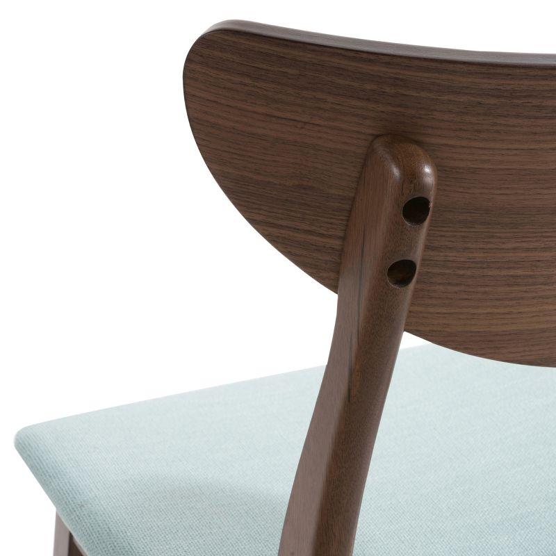 Set of 2 24" Gavin Natural Frame Counter Height Barstools Dark Gray - Christopher Knight Home: Upholstered, Rubberwood Legs