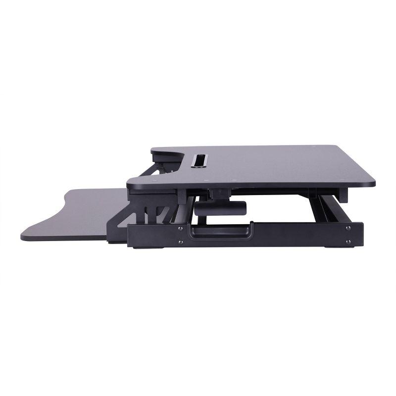 ErgoFlex 34.5" Black Height Adjustable Dual Monitor Desk Riser