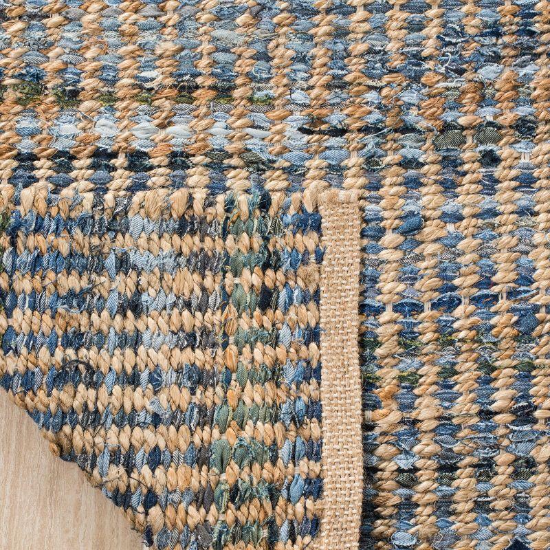 Cape Cod CAP352 Hand Woven Accent Rug - Natural/Blue - 2'x3' - Safavieh.