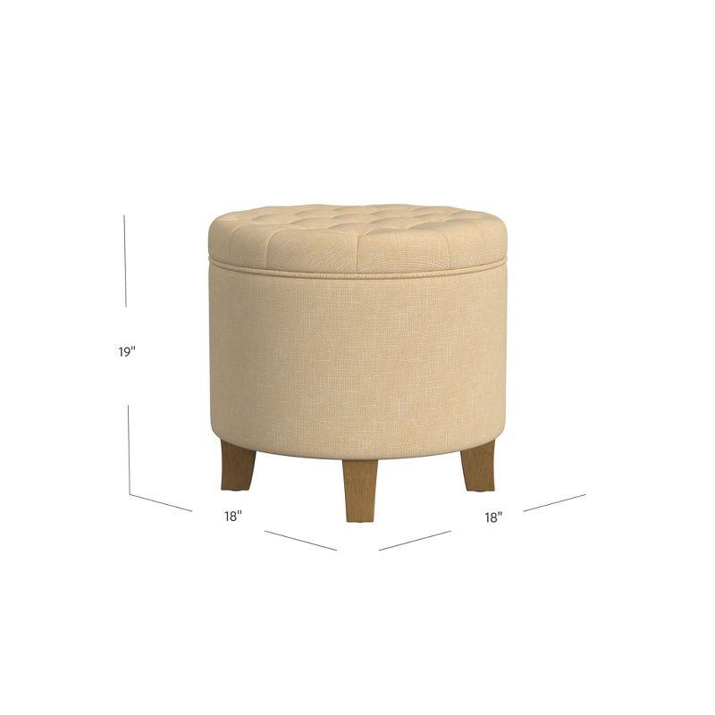 Boho Tufted Storage Ottoman - HomePop