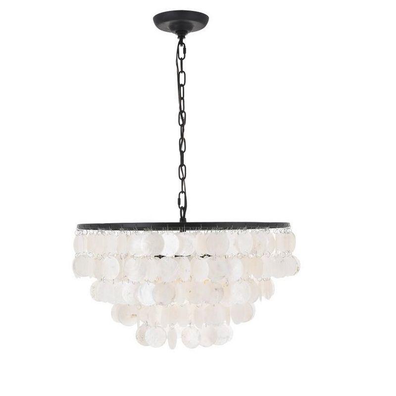 Elegant Lighting Selene 4 light Black Pendant