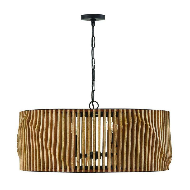 6 - Light Dimmable Drum Chandelier