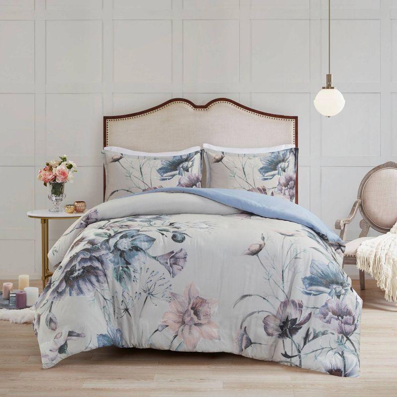 Cassandra 3 Piece Cotton Duvet Cover Set