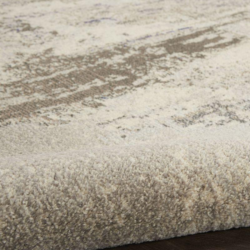 Nourison Celestial CES02 2'2" x 10' Ivory/Grey Area Rug