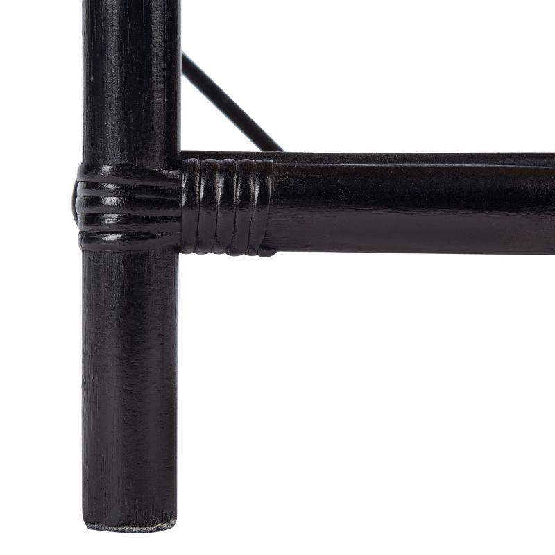 Roya 1 Drawer 1 Shelf Nightstand - NST4005 - Black/Natural - Safavieh