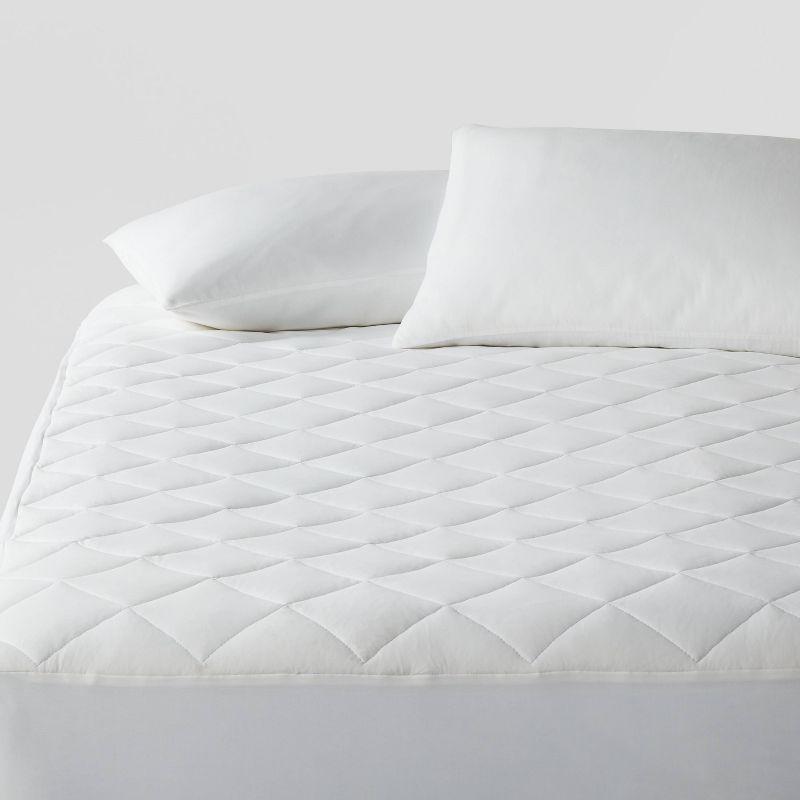 Full Cool Touch Waterproof Mattress Pad - Threshold™: Hypoallergenic Protector, Fits 18" Depth, Moisture-Wicking