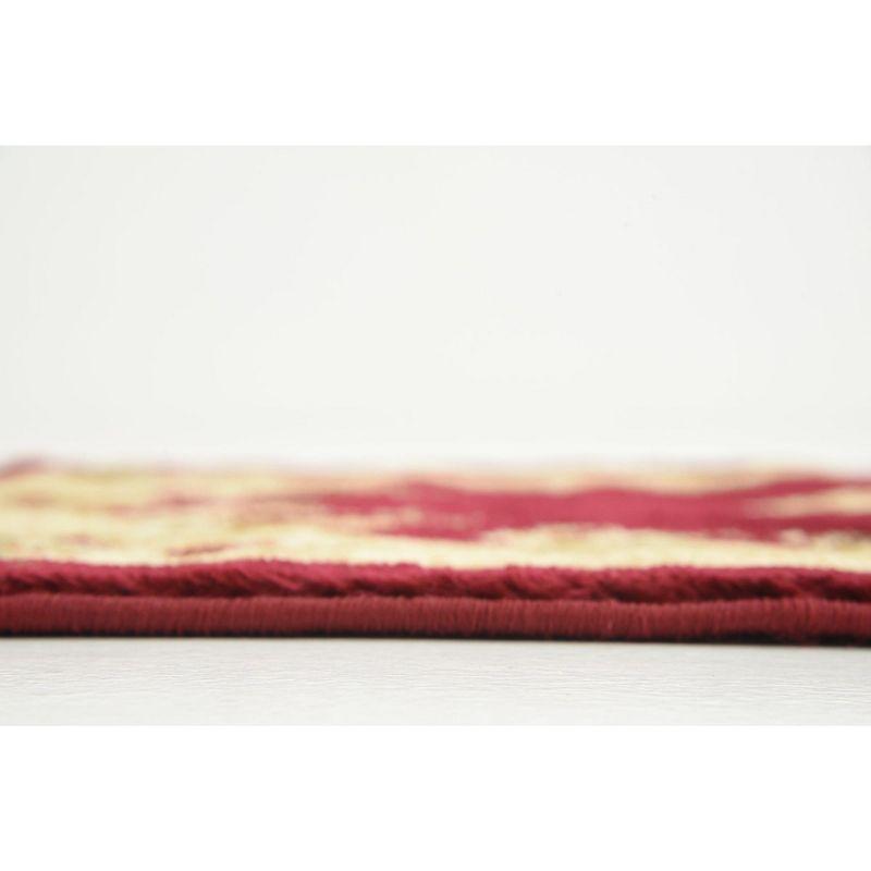 Unique Loom Versailles Collection Area Rug - Henry (2'  x 7' 1" Runner Red/Brown)