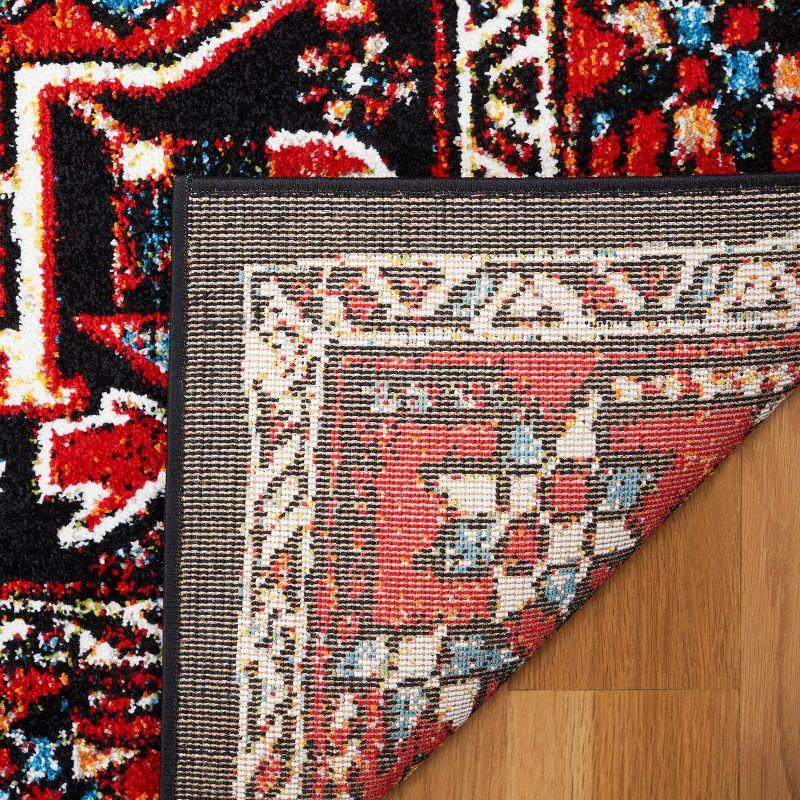 Vintage Hamadan VTH229 Power Loomed Area Rug - Red/Black - 4'x6' - Safavieh.