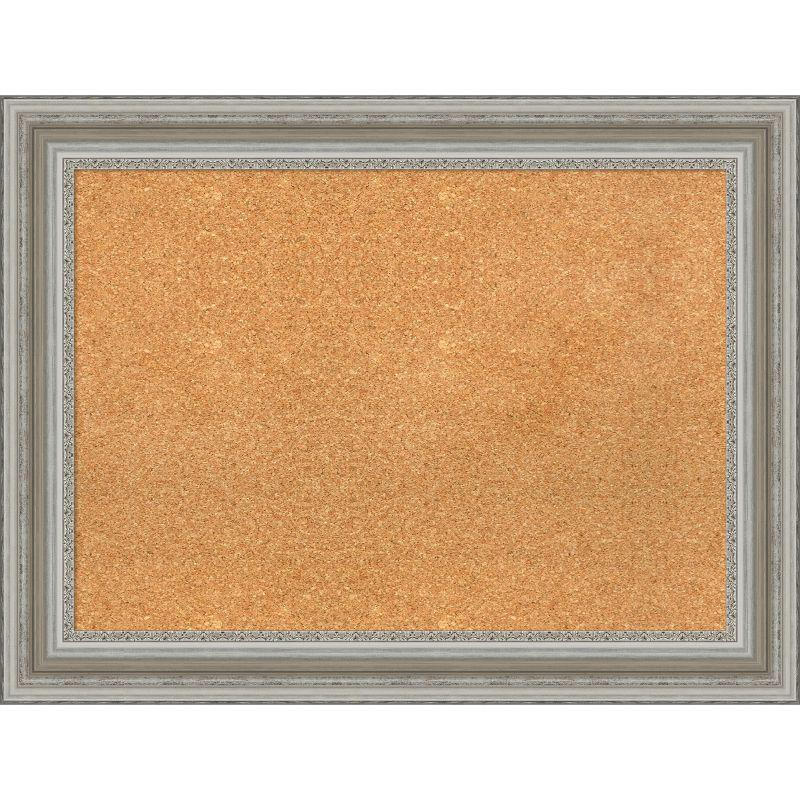 Amanti Art Parlor Framed Corkboard, Natural Cork