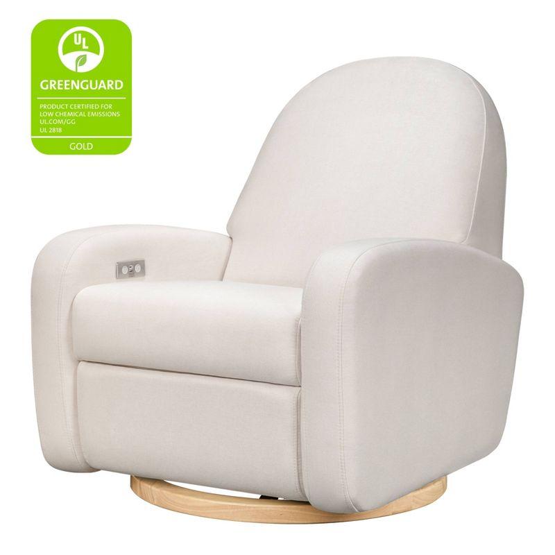 Nami Electronic Recliner and Swivel Glider Recliner in Shearling with USB port