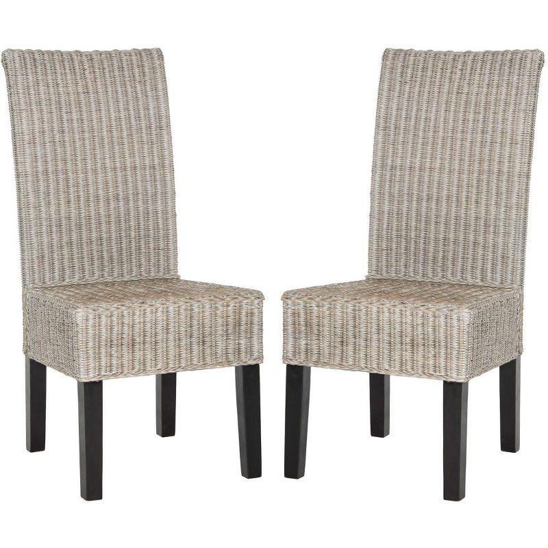 Arjun 18''H Wicker Dining Chair (Set of 2)  - Safavieh