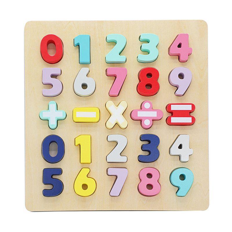 Leo & Friends Wooden Chunky Number Math Puzzle