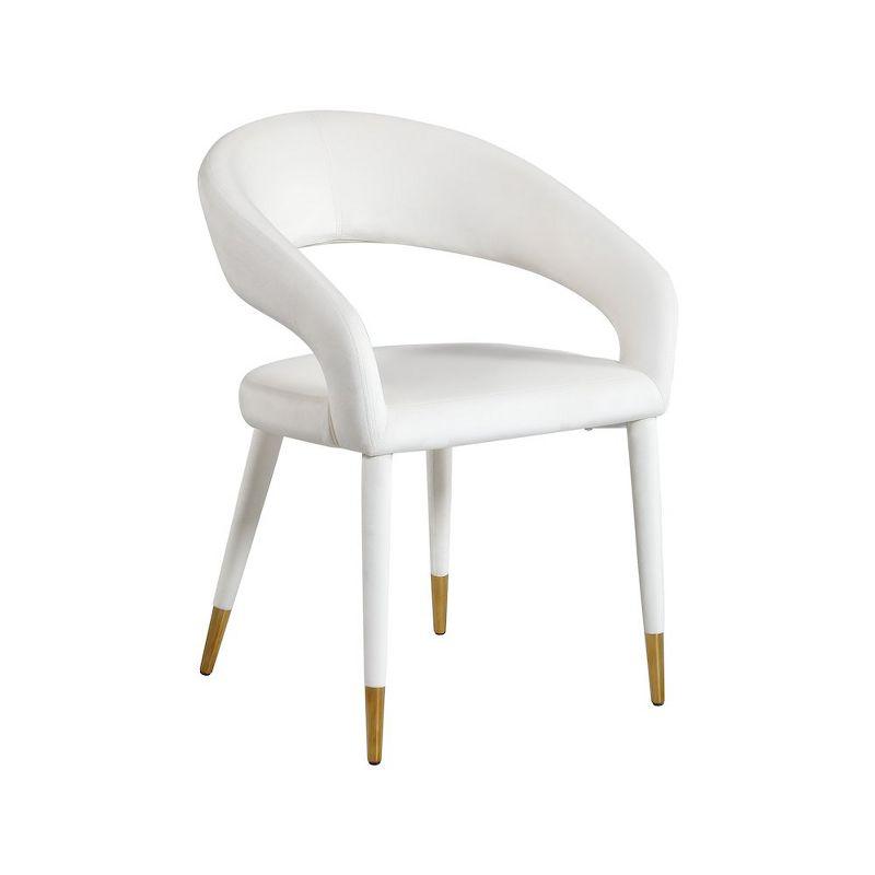 Meridian Furniture,Destiny Cream Velvet Dining Chair