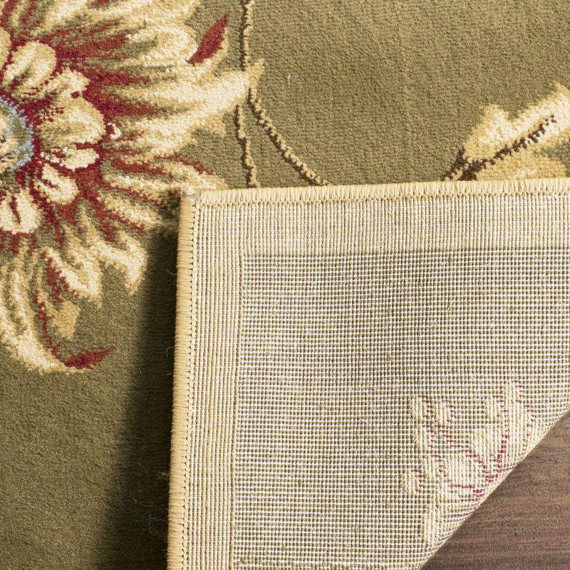 Lyndhurst LNH552 Power Loomed Area Rug - Green/Multi - 6'7"x9'6" - Safavieh
