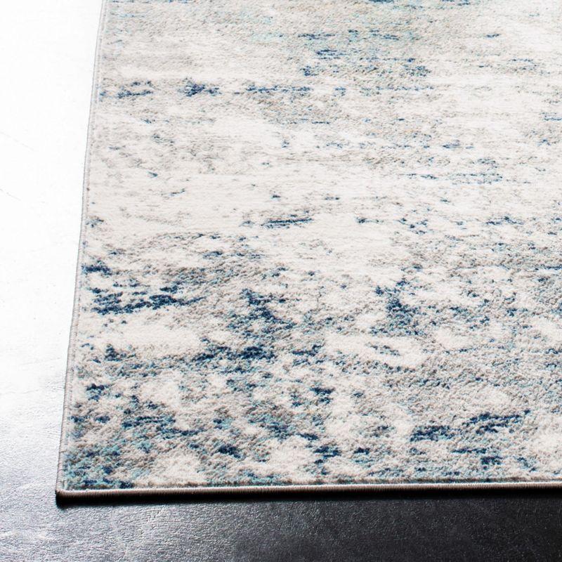 Jasper JSP107 Power Loomed Area Rug - Grey/Blue - 5'x5' - Safavieh.