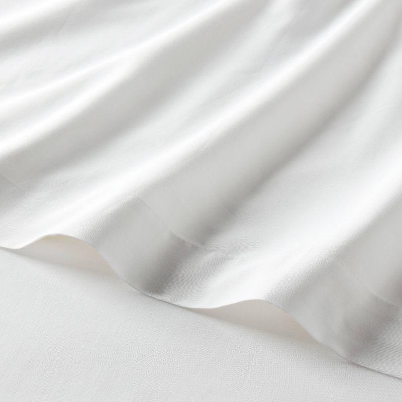 Queen Microfiber Sheet Set White - Room Essentials™: Polyester, Peached Finish, OEKO-TEX Certified, Fits up to 15" Mattress