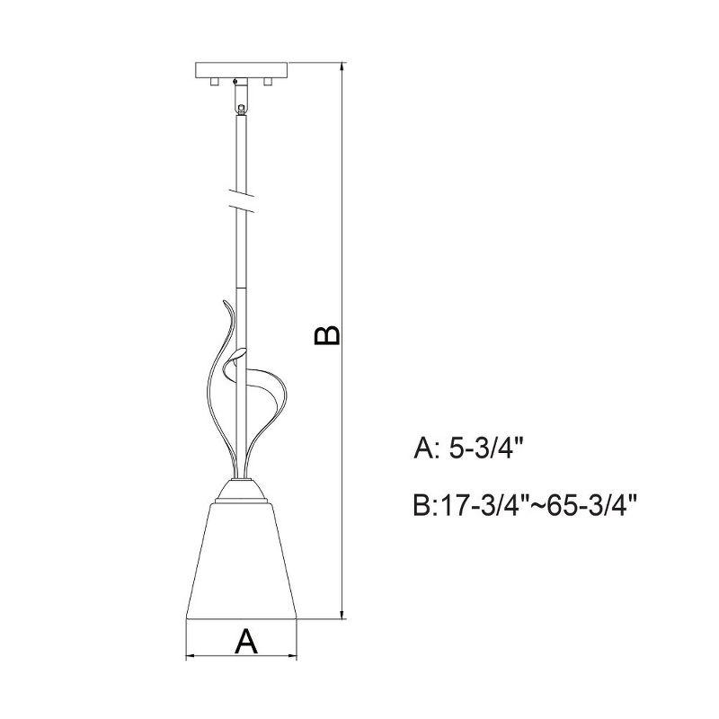 Vaxcel Cinta 1 - Light Pendant in  Oil Rubbed Bronze