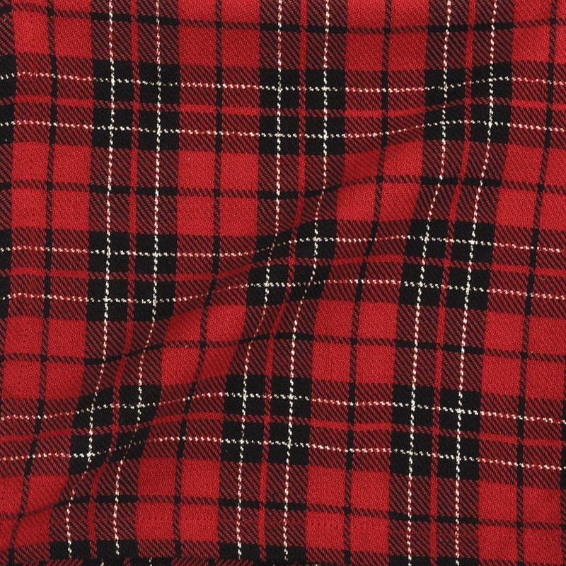 C&F Home Red Black Plaid Napkin Set of 6