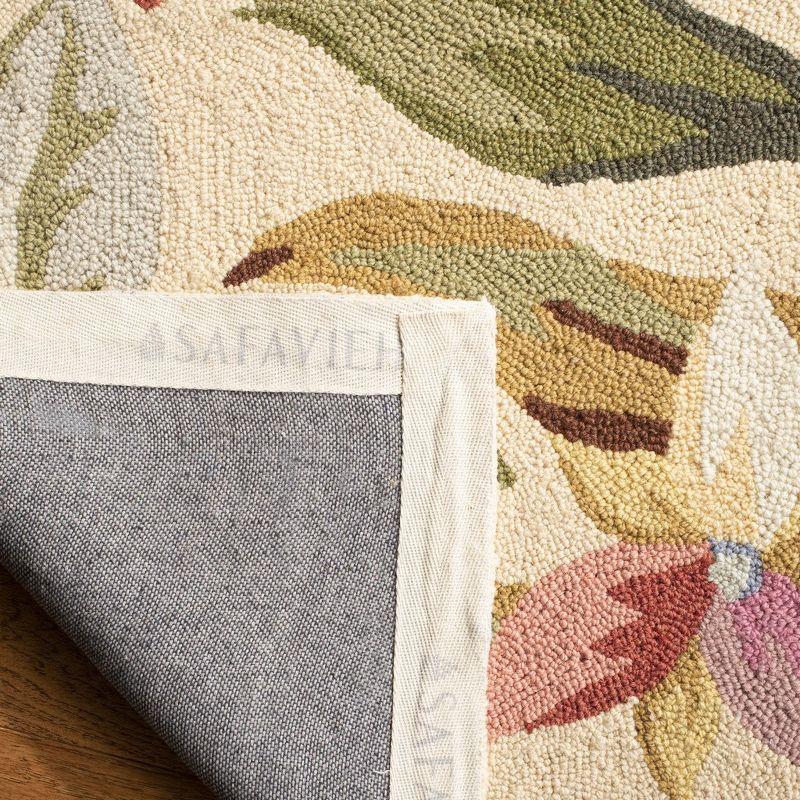 Chelsea HK212 Hand Hooked Area Rug - Ivory - 6'x9' - Safavieh.