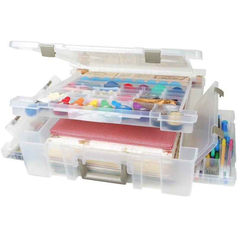 ArtBin Super Satchel Deluxe-17.25"X16.75"X5" Translucent