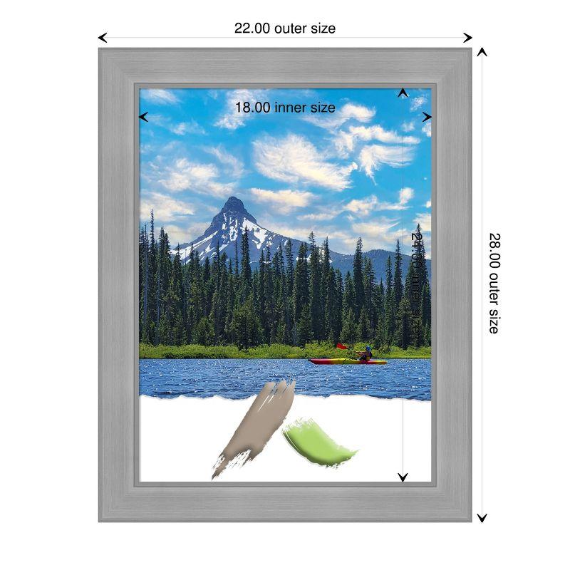 Amanti Art Vista Brushed Nickel Picture Frame