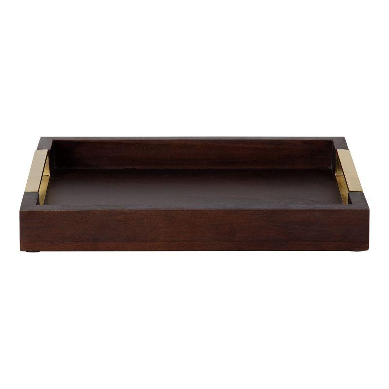 Kate and Laurel Hutton Round Wood Tray