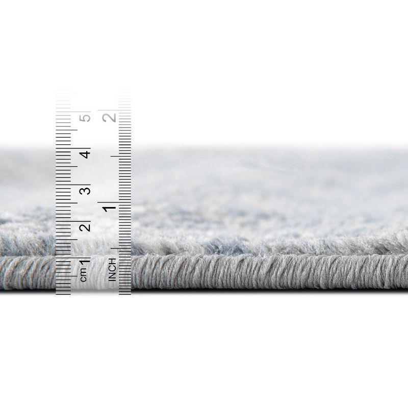 Unique Loom Portland Collection Area Rug - Woodburn (9'  x 12' Rectangle Blue/Ivory)