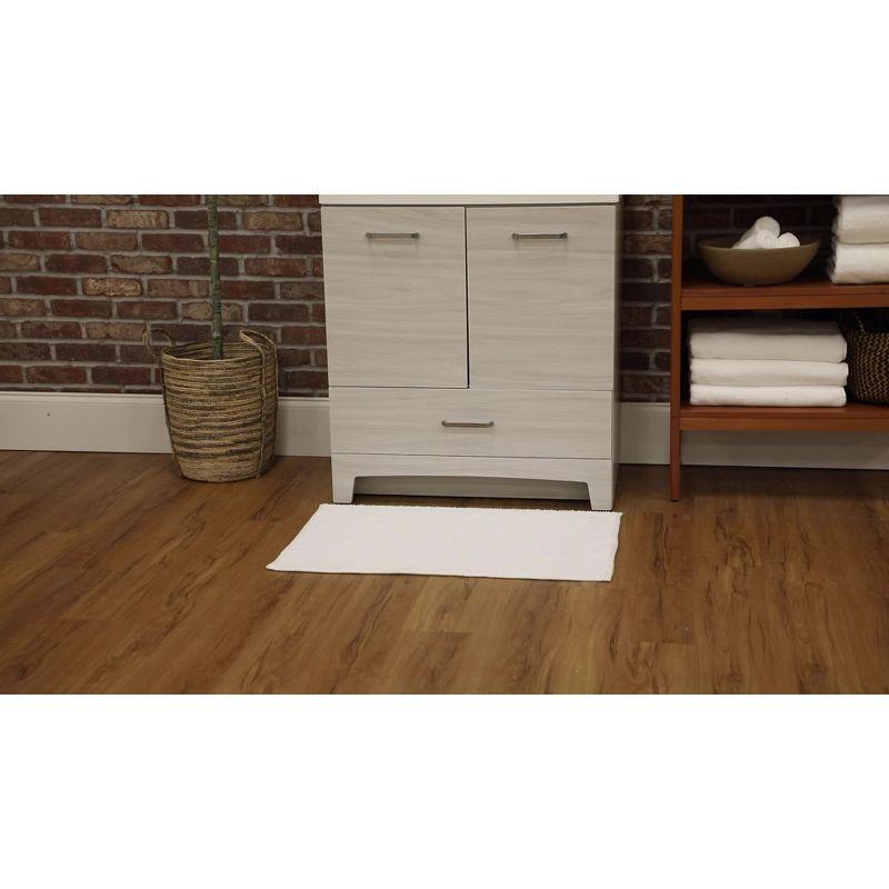 17"x24" Everyday Chenille Bath Rug White - Room Essentials™