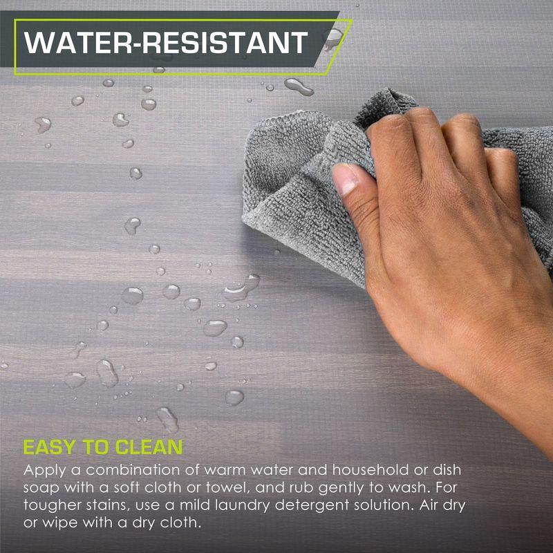 Wood Grain Puzzle Mat 1/2-in, Slate Grey, 24 Sq Ft - 6 Tiles