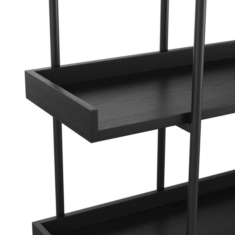 Martha Stewart Raines Martha Stewart Emmett 3 Shelf Storage Display Unit Bookcase with Metal Frame