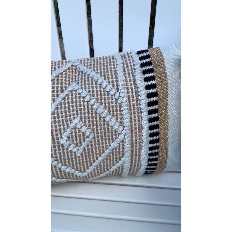 Foreside Home & Garden Tassels Indoor/Outdoor Throw Pillow