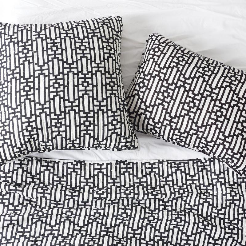 carol & frank 26" x 26" Naya Geometric Cotton Euro Sham - Machine Washable