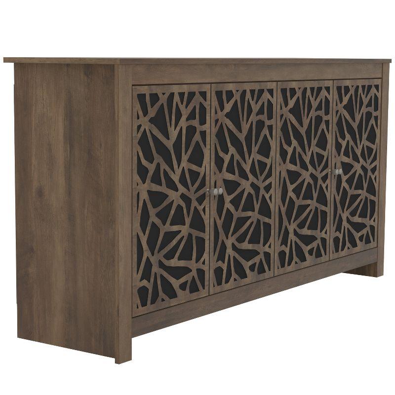 Galano Culbreath Wood 58.4 in. 4 Door Wide Sideboard with Adjustable Shelves