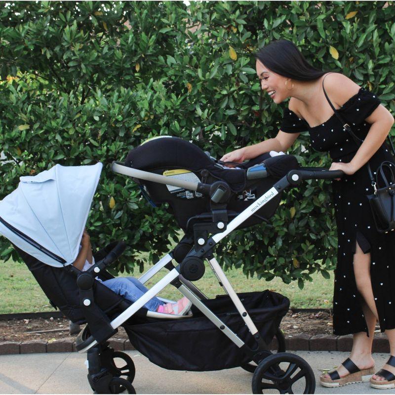 Mockingbird Single-To-Double Stroller 2.0 - Black Windowpane