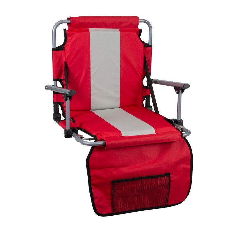 Stansport Tubular Frame Folding Stadium Seat with Arms