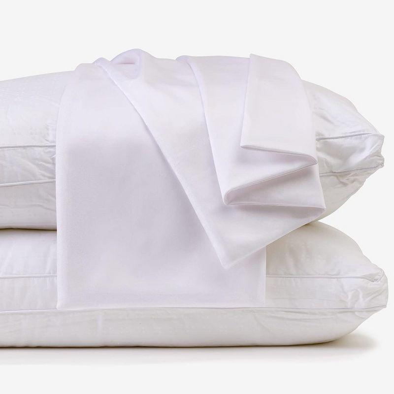 Micropuff 100% Microfiber Pillow Case – White (2 pack)