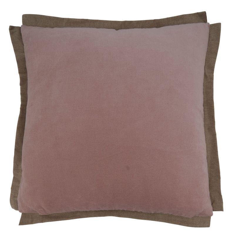 Saro Winifred Collection Cotton Pillow Cover
