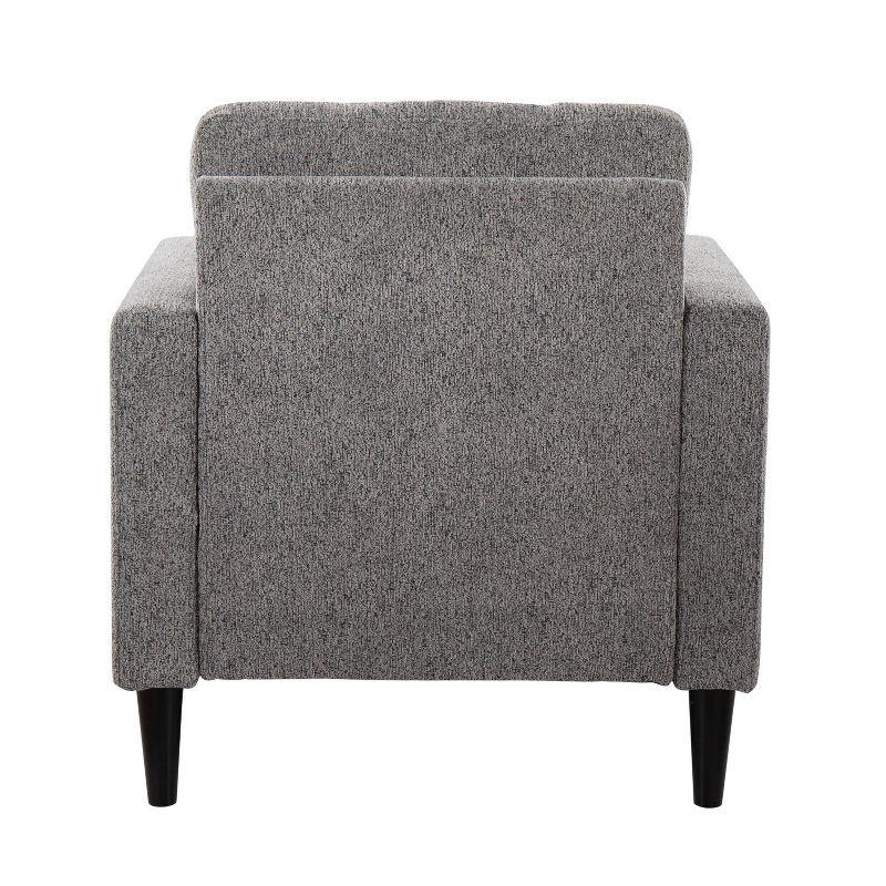 Wendy Accent Chair Gray/Black - Lumisource: Plush Upholstery, Contemporary Design, Bedroom & Den