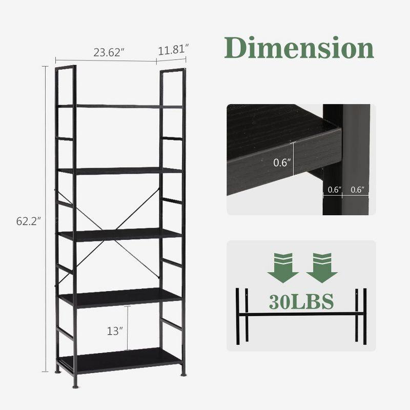 23.62 W Shelving Unit|FIRNEWST|Black