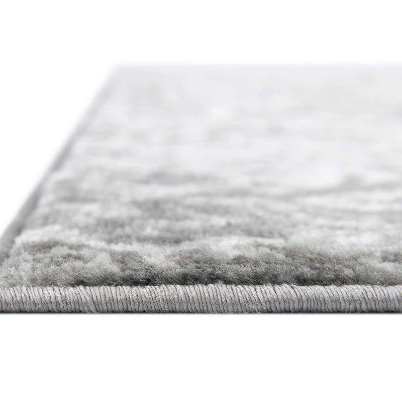 Unique Loom 4' 0 x 6' 0 Sofia Grace Dark Gray Area Rug