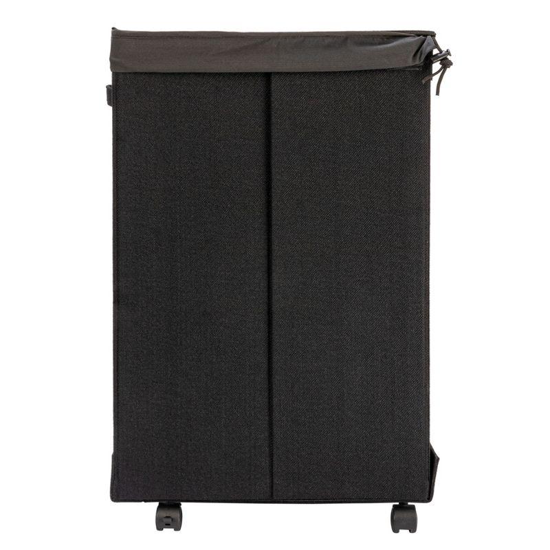 Household Essentials Rolling Laundry Hamper with Handles