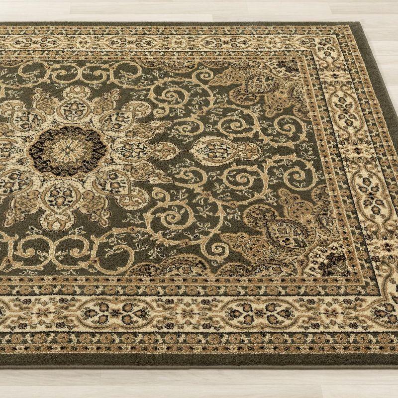 Luxe Weavers Oriental Floral Medallion Rug