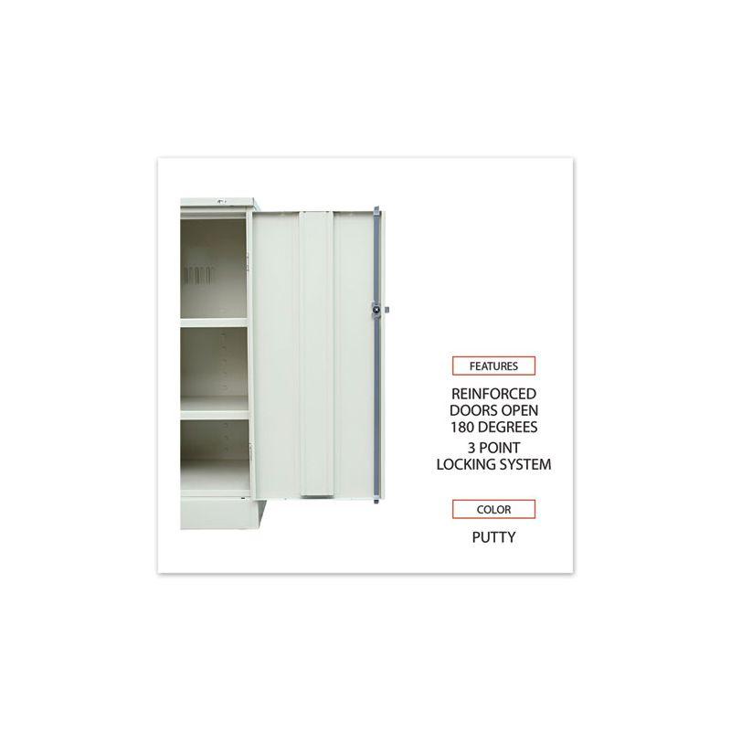 Alera® Assembled 42" High, 2 Shelf Storage Cabinet