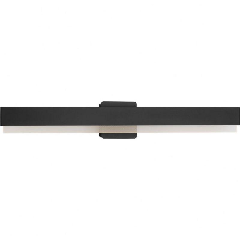 Progress Lighting Semblance LED Linear Vanity Light, 1-Light, Wall Light, Matte Black, Acrylic Shade