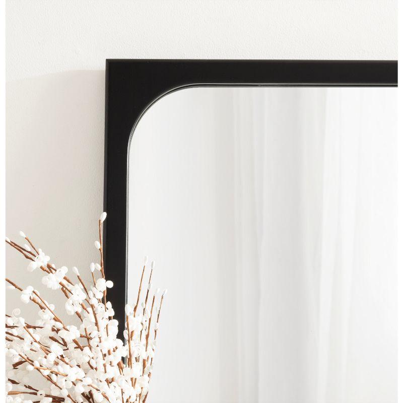 Kate & Laurel All Things Decor 24"x36" Kenai Framed Wall Mirror Black: Modern Rectangular Design, No Assembly Required