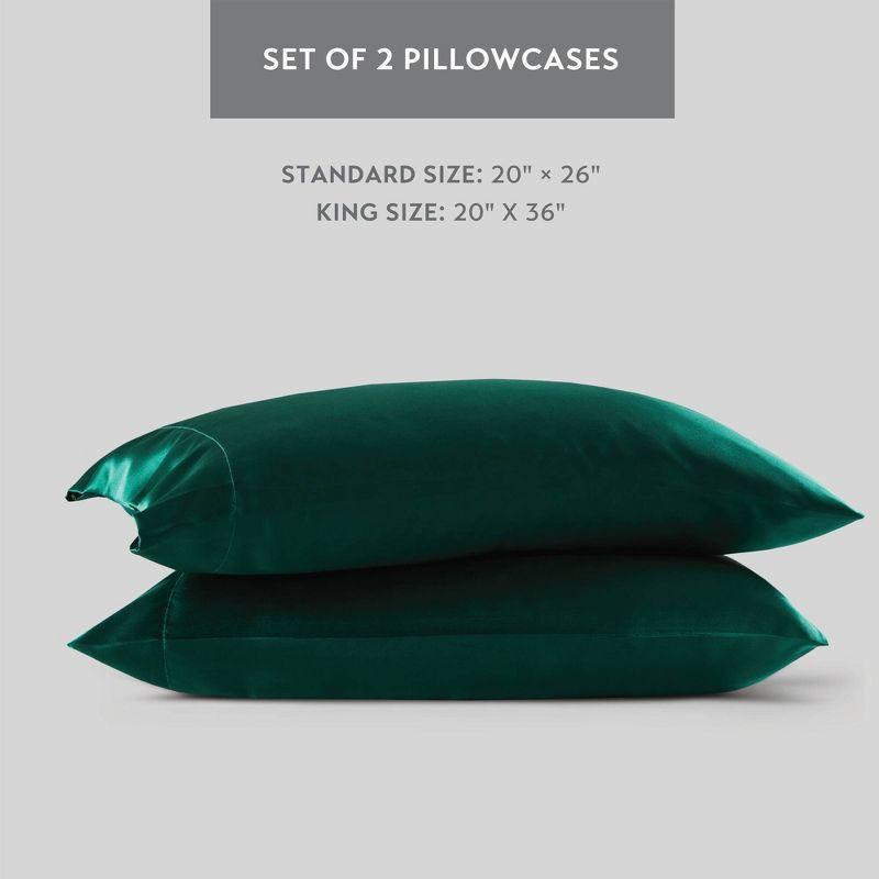 Madison Park Essentials Satin Luxury 2PC Pillowcases (Set of 2)