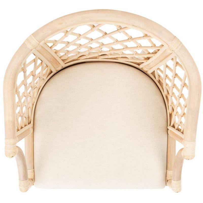 Carlotta Arm Chair - SEA4013 - Natural/White Washed - Safavieh