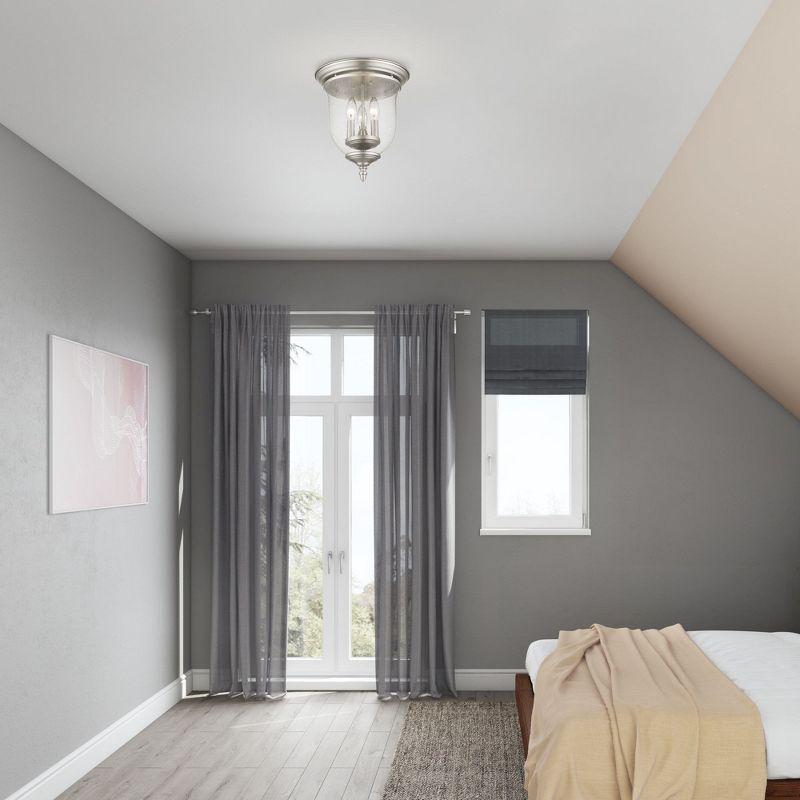 Livex Lighting Legacy 3 - Light Flush Mount in  Brushed Nickel
