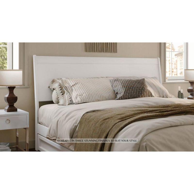 AFI Furnishings Casanova Queen Solid Wood Panel Headboard in White